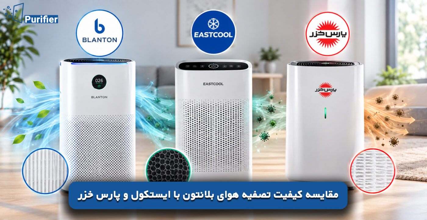 مقایسه کیفیت تصفیه هوای بلانتون با ایستکول و پارس خزر